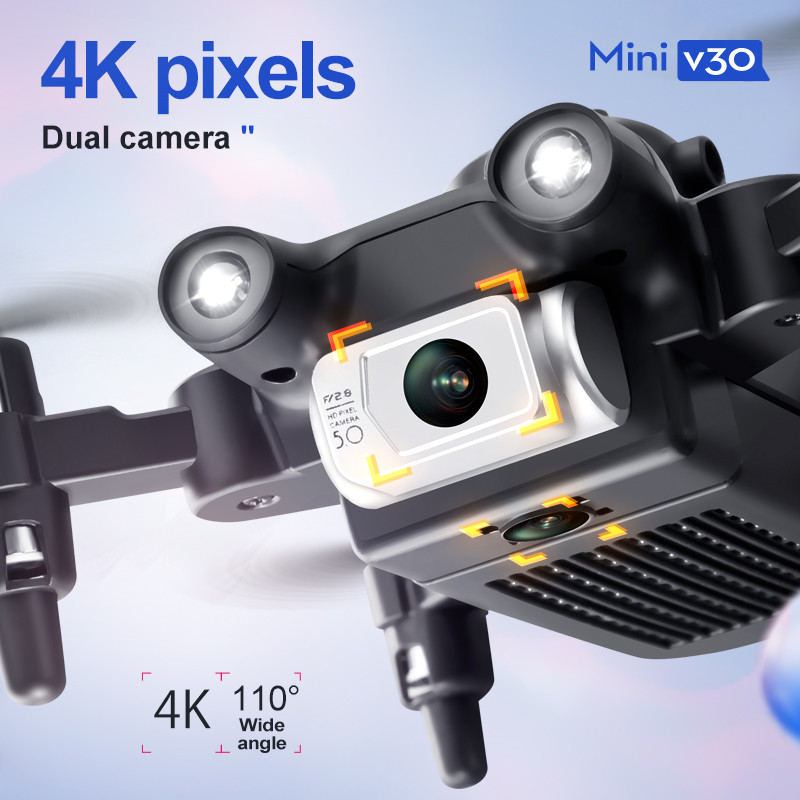 Mini V30 WiFi FPV Drone With 4 - Drone Video Production ulasan dan harga