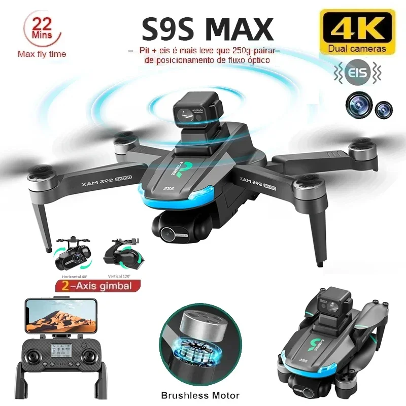 NEW S9S MAX MINI Drone 4K 2-Ax - Drone Video Production ulasan dan harga