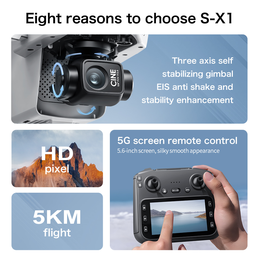 Lenovo S-X1 MAX GPS Drone 3-Ax - Drone Multispectral ulasan dan harga